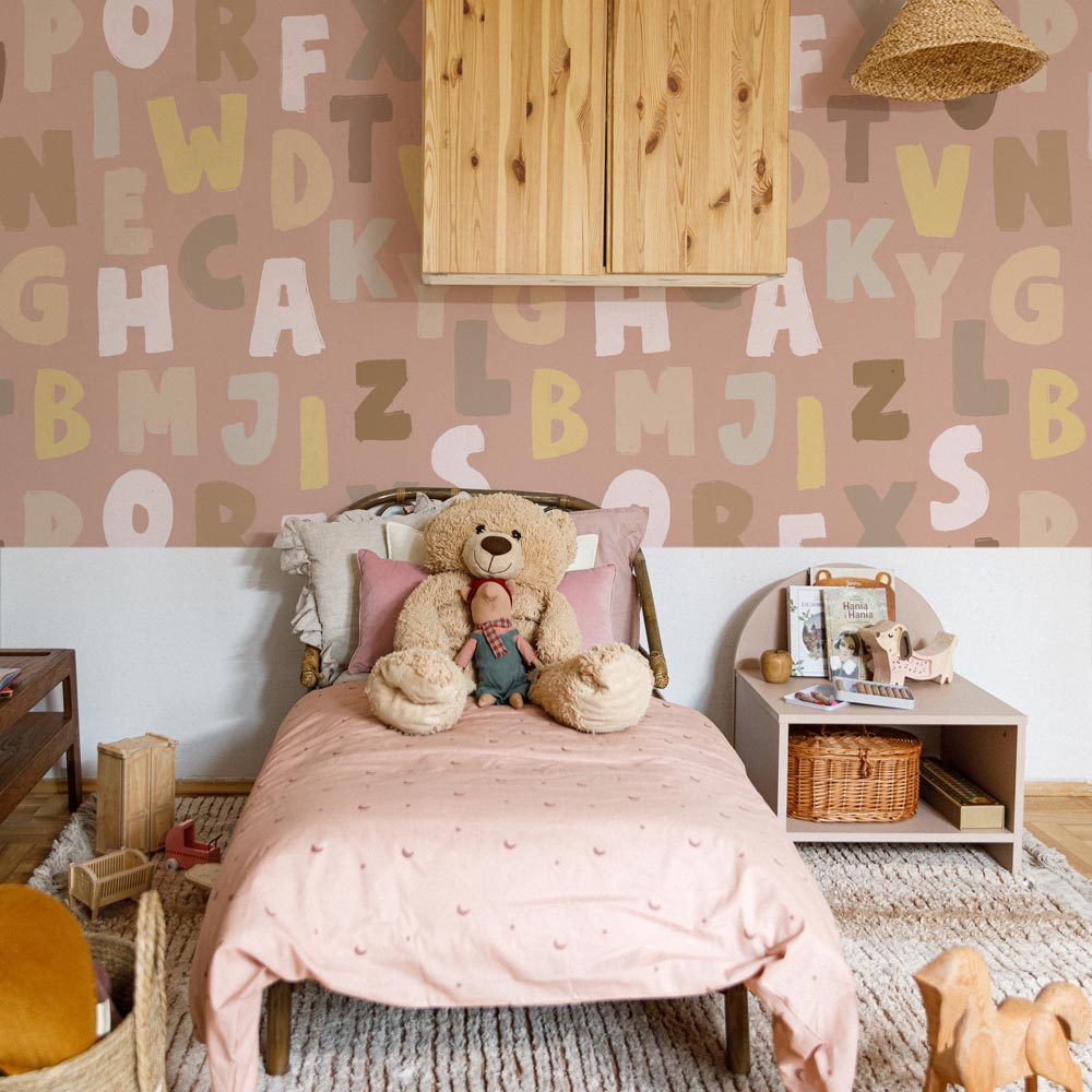 Letters Pink Wallpaper