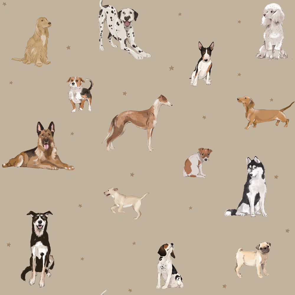 Wallpaper with dogs