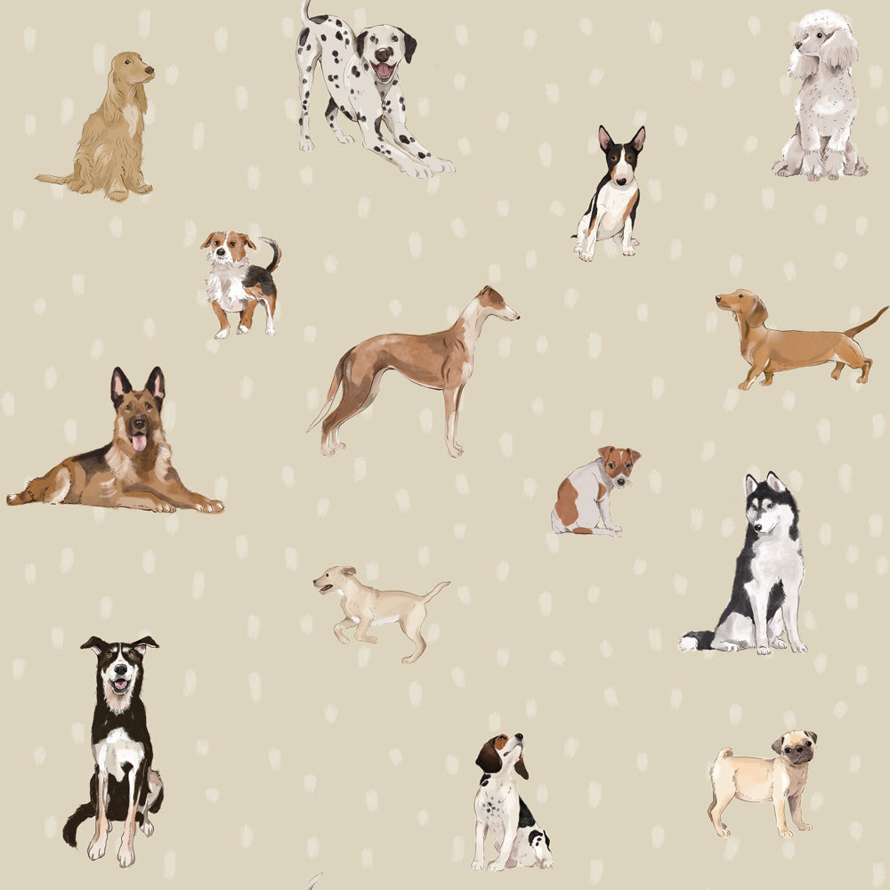 Wallpaper Dogs are The Best Beige