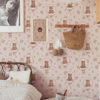 Wallpaper Teddy Bears and flowers