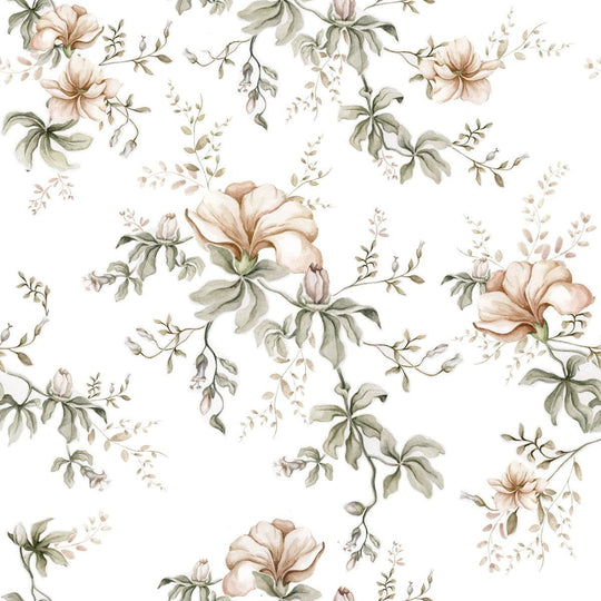 Flowers Of Wilderness White Wallpaper