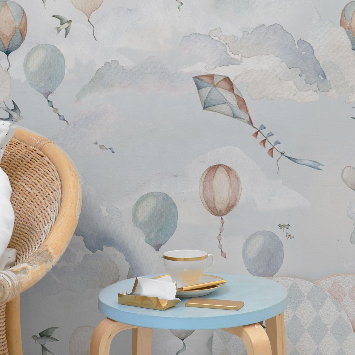 Balloons Fairytale Wallpaper