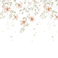 Paradise Garden Pastel Twigs Wallpaper