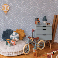 Simple irregular dots light blue Wallpaper Sample
