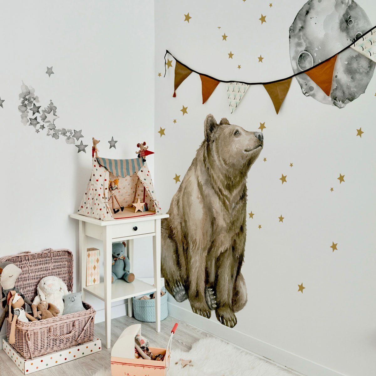 Mr. Bear Good Night Wallsticker