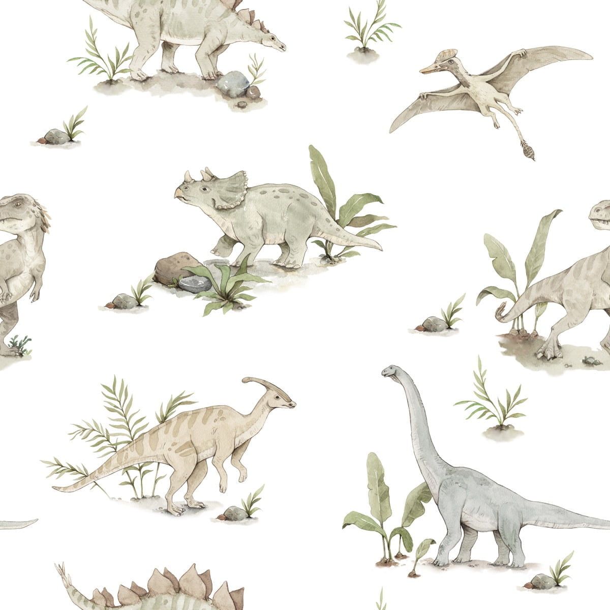Happy Dinos Wallpaper Sample