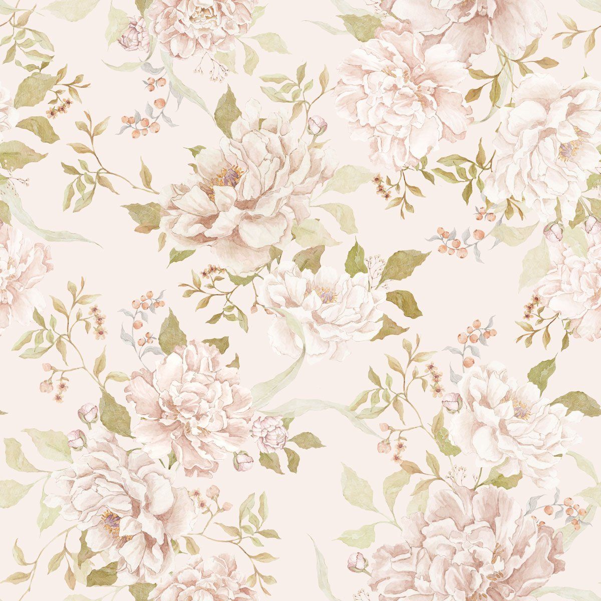 Floral Romantism Wallpaper Sample