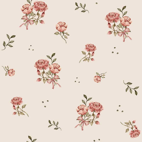 Wallpaper for a liitle girls, wallpaper with roses for child's room