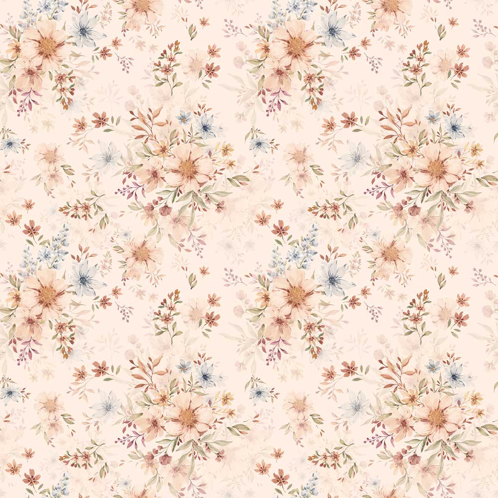 Flowers with orange Wallpaper Sample