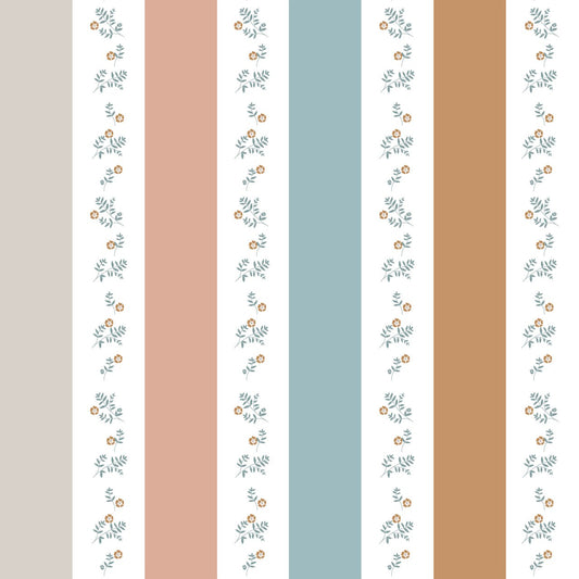Portofino Colour Stripes with flowers