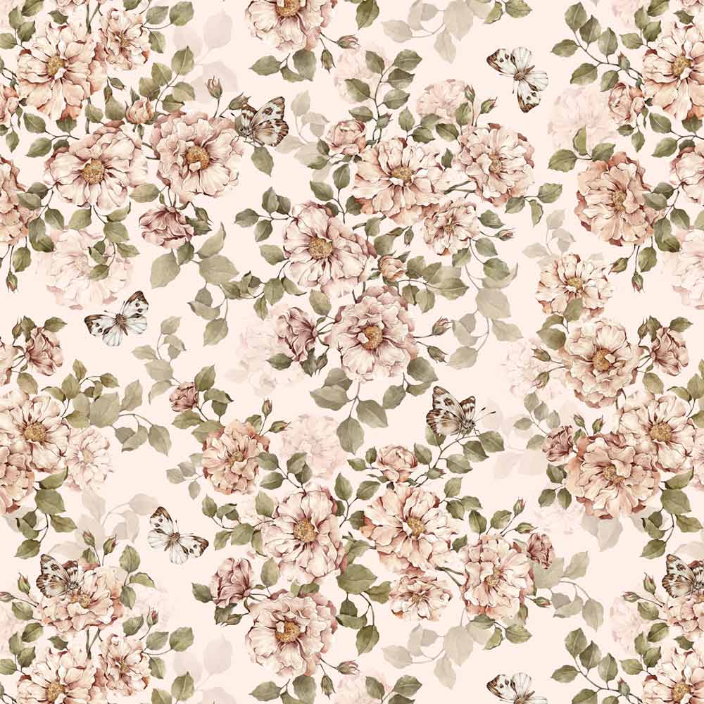 Roses with butterflies Wallpaper Sample