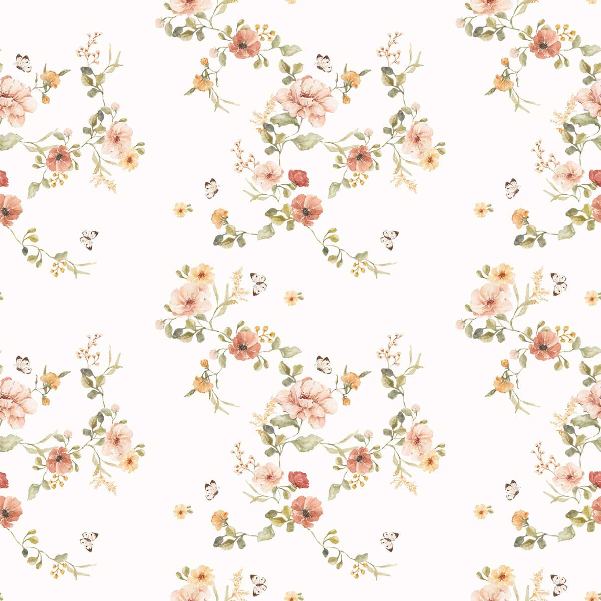 Floral Vintage Wallpaper Dekornik