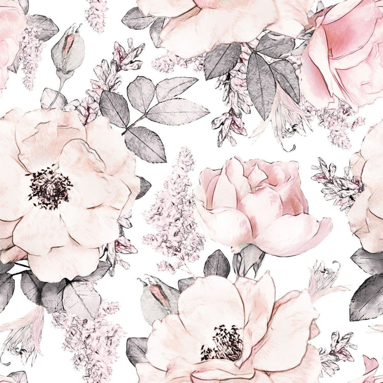 Pink Garden Wallpaper Dekornik
