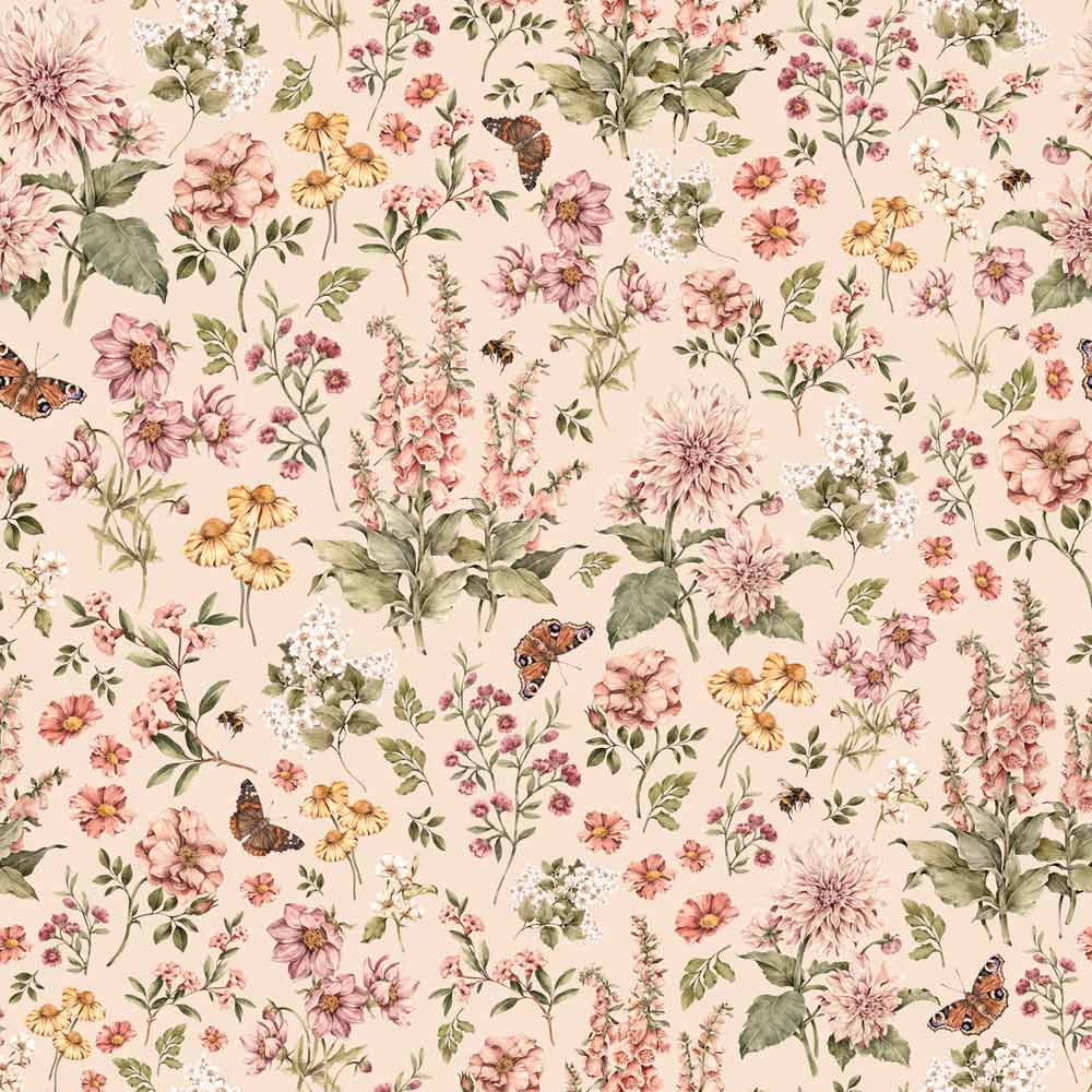 Floral countryside Wallpaper Sample