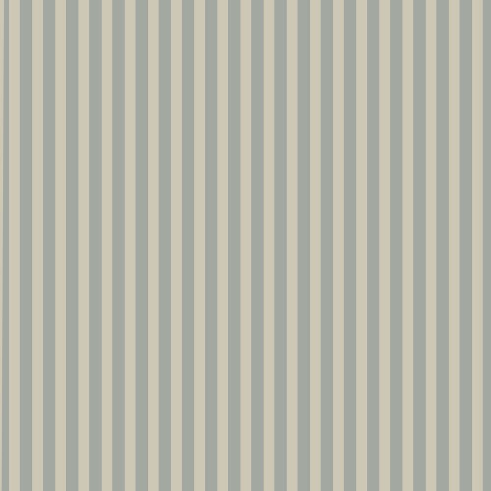 Simple Vintage Stripes Beige Blue Wallpaper