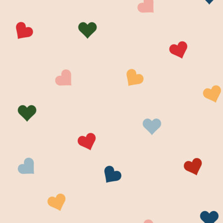 Hearts in all colours Wallpaper