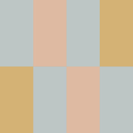 Stripes blue salmon yellow Upside down Wallpaper