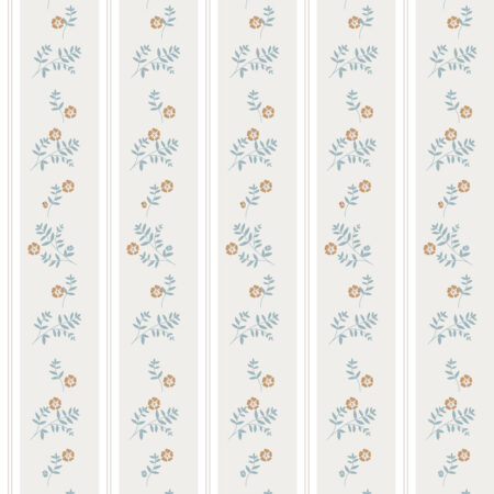 French Cottage Flowers Wallpaper