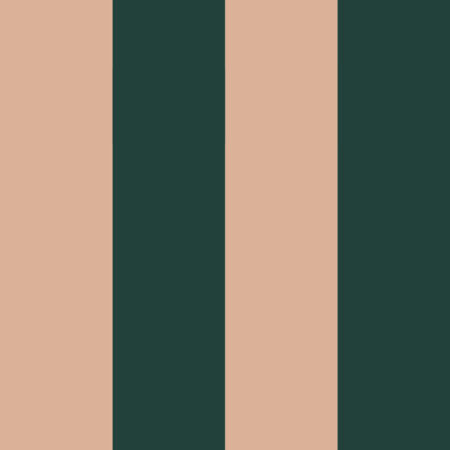 Wide stripes royal green and pink Wallpaper