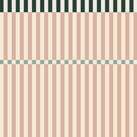 Stripes happy cherry pink and green Wallpaper