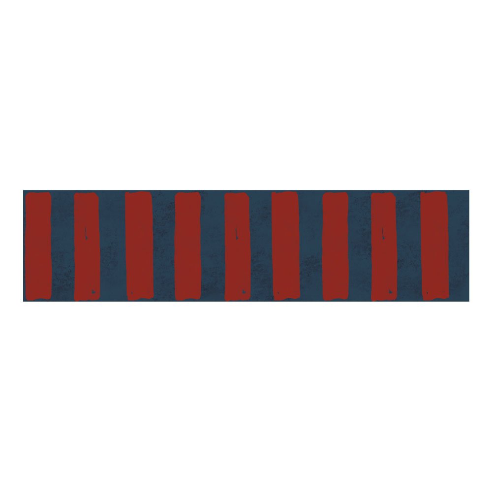 Border Spanish stripes Red
