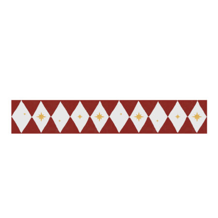 Border Diamonds with stars red